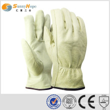 Cuir de vache gants de conducteur élastique gants de protection de sécurité